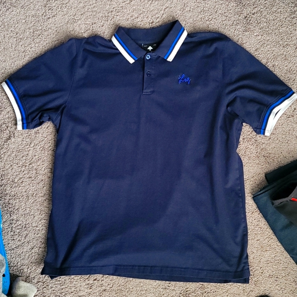 LRG short sleeve polo shirt - size XL